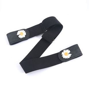 Lazy Belt Invisible Seamless Automatic Buckle-free Punch-free Men's and Women's Elasticated Belt Internet Popular Korean Style Instagram Style Trouser Belt for Women