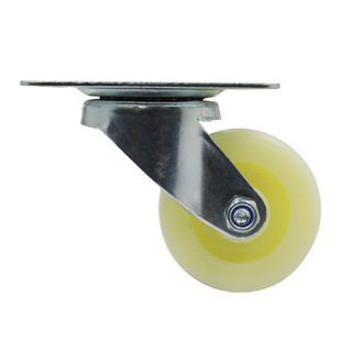 Light frame universal wheel movable wheel medium pu polyurethane double bearing shelf car mute wear-resistant universal wheel