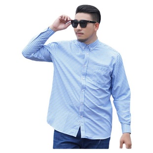 2022 New Men's Long Sleeve Plaid Shirt Men's Korean Style Youth Fashion Casual Loose Fat Boy Men's Shirt Trendy