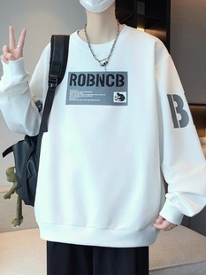 2025 new spring and autumn sweater boys junior high school students long sleeve t-shirt teenagers handsome big boy men's top