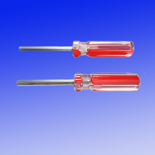 Plastic Transparent Handle Flat Head Hexagon Key Hard Ball Head Hexagon Screwdriver
