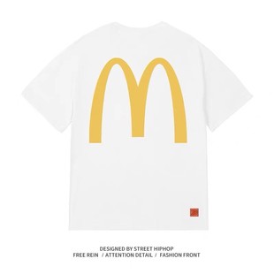 McSpicy McDonald's Joint "French Fries" Printed Loose Crewneck T-shirt for Men and Women Edison Chen