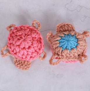 2025 cross-border selling children's educational toys hand-knitted turtle baby brain development three-dimensional doll finished products