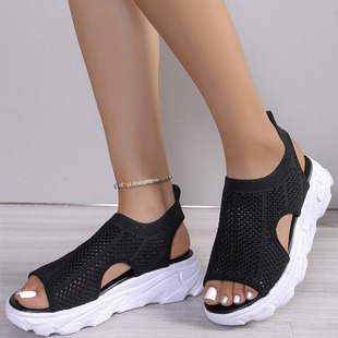 Women's Thick-soled Sandals for Summer 2024 New Style Sexy All-match High-heeled Loafers for Torre Men Casual Sports Sandals for Women
