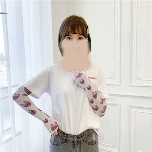 Summer sun protection mask towel sleeve Ice Silk breathable veil cover full face neck protection female ear neck arm protection ice sleeve