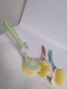 Kitchen Cleaning Dishwashing Brush Hangable Oil-free Long Handle Pan Washing Brush Changeable Head Integrated Dishwashing Pan Washing Brush