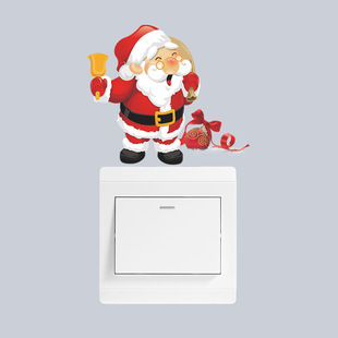 New KG190-KG209 cartoon Christmas series personality switch stickers wall stickers switch decoration removable self-adhesive