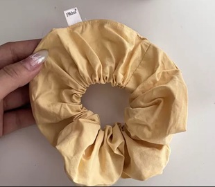Butter Luli Gentle and Bright Yellow Colorful Colorful Hair Ring Lace Bow New Horseshoe Ball Hair Rope