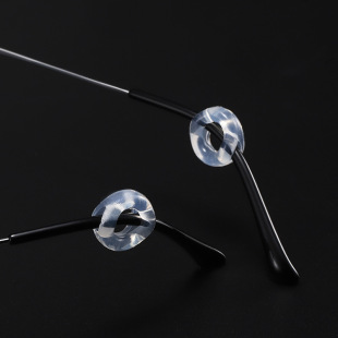 Silicone Pure Transparent Round Ear Hook Glasses Accessories Glasses Anti-slip Cover Sports Running Anti-drop Ear Hook Ear Clip