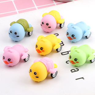 Creative Huili Food Play Mini Running Hamburger Car Gashapon Novelty Huili Toy Pocket Car Cross-border Supply