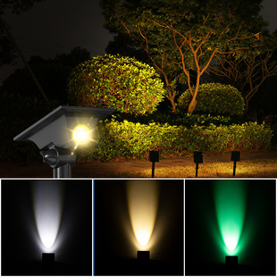 Solar Spotlight Outdoor Garden Lawn Lamp Household Waterproof Floor Light Courtyard Decorative Landscape Ambience Light Trees