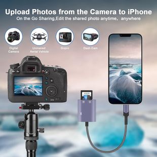 Считыватель карт SD TF для камеры iPhone iPad, считыватель карт памяти с двумя слотами