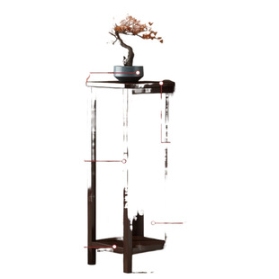 Potted Flower Plant Indoor Flower Shelf Living Room Floor-standing Solid Wooden Flower Stand Home High Foot Direct Selling