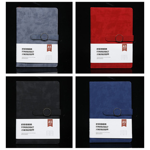 Student Diary Hand Book Customization b5 Color-changing Pu Magnetic Button a6 Business Notes Office Meeting Notebook a5 Wholesale