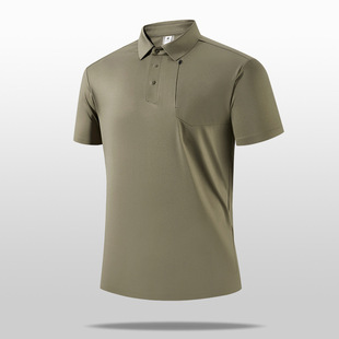 Big Brand Flat for Business POLO Shirt Golf Quick-drying Clothes Stylish Running Casual Men's Design Top with Vertical Collar