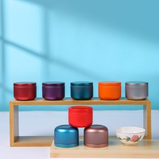 Tea Can small size Portable Iron Can Round Small Tea Can Tinplate Box Tea Box Iron Box Small Jar in stock Wholesale