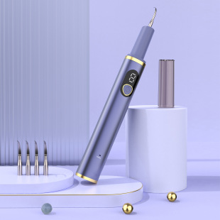 New Ultrasonic Household Dental Cleaner Metal Electric Whitening Tooth Cleaning Instrument Portable Stone-removing and Beauty Tooth Energy Transducer