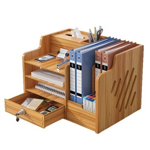 Thickened Desktop File Storage Box Multi-Layer File Box Folder Office Office Desktop Shelf File Shelf