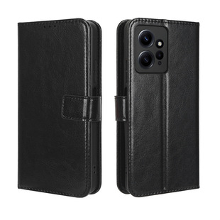 Для Красного риса Note12 4G Чехол для мобильного телефона Redmi Note 12 зарубежная версия Флип кожаный чехол Crazy Horse узор карты