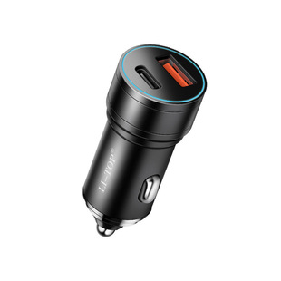 PD12W алюминиевый сплав представляет собой двойной USB автомобиль с быстрой зарядной головкой автомобиля 2A мобильный телефон зарядное устройство прикуриватель автомобиля на заказ