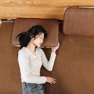 [Newcomer 0.01 Free Shipping] Summer Bamboo and Rattan Cold Pillow Mat Pillow Pair Mat Pillow Adult Large Ice Silk Pillow