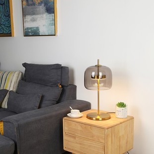 Nordic Glass LED Living Room Study Danish Designer Table Lamp ins Creative Hotel Bedside Bedroom Art Table Lamp