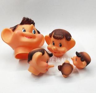 Three-dimensional vinyl elf head Christmas holiday decorations accessories DIY elf face 4-12cm