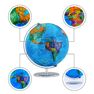 Lianying English Global World Map Европейские и американские трансграничные выделенные глобусы с огнями Внешняя торговля глобус украшения