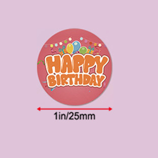 Happy birthday stickers envelope gift packaging bag carton stickers sealing Decoration 8 different styles sealing stickers