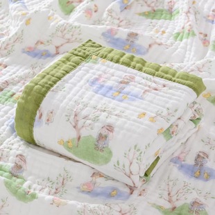 Newborn Baby 6-layer One-piece Bubble Gauze Children's Bath Towel Kindergarten Quilt Adult Nap Gauze Baby Blanket