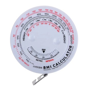 Supply healthy waist measure BMI multifunctional drop-shaped tape measure manufacturers wholesale exquisite telescopic plastic tape measure