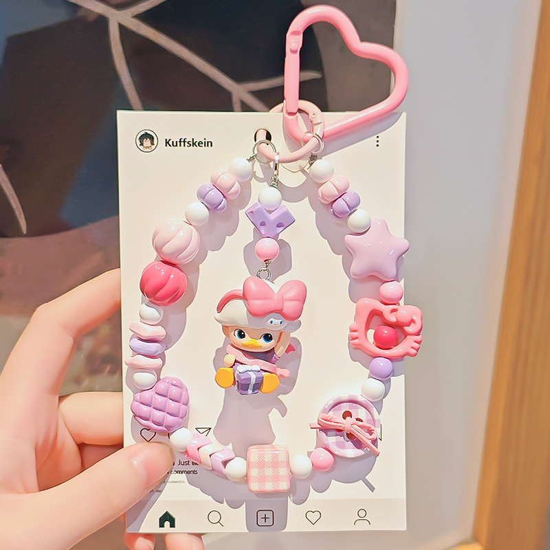 New Creative Bubble Mart Dopamine Sweet and Cute Phone Chain Bag Pendant Keychain DIY Bag Phone Chain