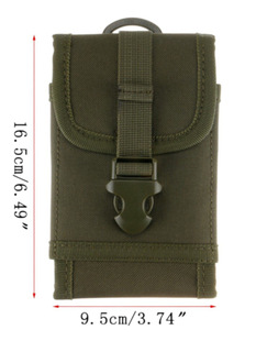 Outdoor Tactical Camouflage Waist Bag Running Sports Waist Bag Waist Hanging Mobile Phone Case Military Fan Pendant Men's Belt Bag Military Fan