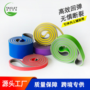TPE two-color elastic band pull-up yoga resistance band 2080 large circle resistance pull band a large number of in stock