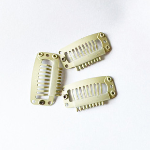 3.2cm South Korea clip 9 toothed hairpin pp clip head cover clip beige