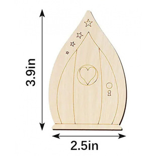 Wooden Fariy Door деревянный творческий эльф дверной реквизит DIY незаконченный фея окна