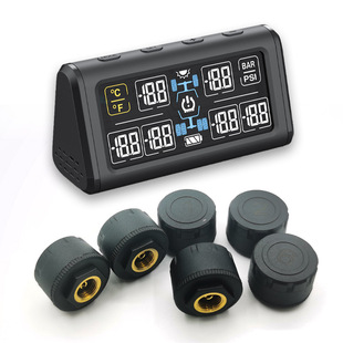 Монитор давления в шинах грузовых автомобилей 6-колесный TPMS RV Мониторинг давления в шинах