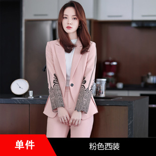 White Suit Jacket Women's Autumn and Winter 2021 New Korean Style Casual Short Professional Suit