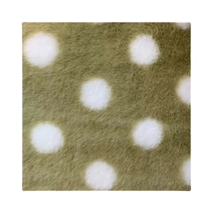 Polka dot rabbit fur printed rabbit velvet plush fabric children's clothing scarf pillow toy fashion coat flannel in stock