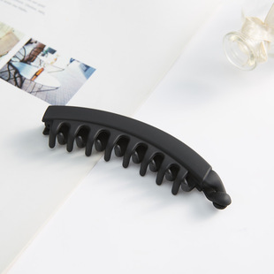 Korean Style Vertical Hairpin Pontail Hair Accessories Banana Clip Large Serrated Rubber Vertical Clip Elegant Drop-resistant Hair Accessories Hairpin