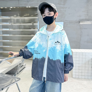 Men's cuhk children's coat Joker sunscreen 2025 spring and autumn new children's clothing student boys a generation of outdoor hair
