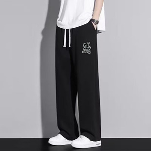 Vintage Simple Wide-Leg Pants Men's and Women's Spring American Style Fashionable Brand Fashionable Loose Casual High Street Straight-Leg Wide-Leg Sports Pants