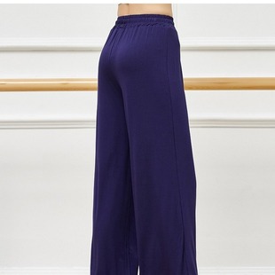 Modern dance practice pants modal cloud elastic high waist draping yoga casual home straight wide leg pants for women