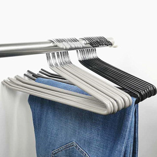 Goose-shaped 2-word household non-slip plastic dipping pants rack seamless wardrobe storage and finishing pants rack manufacturer in stock
