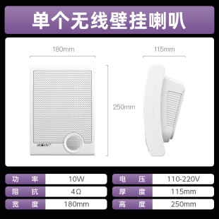 Wireless Bluetooth Wall-Mounted Audio Shop Speaker Speaker Embedded Ceiling Hanging Wall Commercial