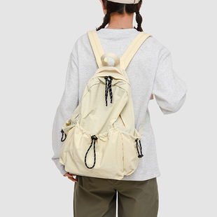 Korean Style Niche Design Sense Backpack Female Student Class Schoolbag Large Capacity Leisure Sports Travel Ultra Light Backpack