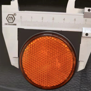Factory plastic reflective round side light bicycle accessories bicycle mountain bike reflector reflector round side light
