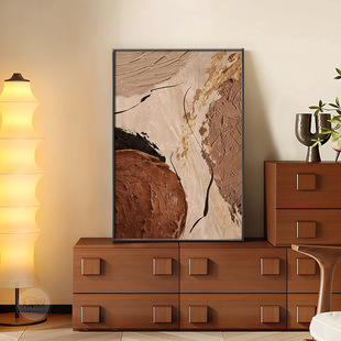 Antique abstract living room decorative painting retro sofa background wall painting floor painting texture porch wall mural