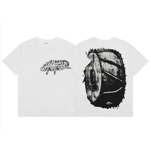 25 трансграничных Travis Scott Cactus Jack утопия совместный альбом граффити с короткими рукавами футболка с половиной рукава