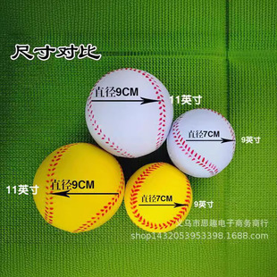 Soft baseball PU baseball foam baseball elastic ball PU sponge solid pressure softball student baseball soft ball